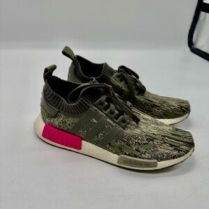 Adidas NMD R1 in Black and Pink Camo size 12.5 no box worn several times